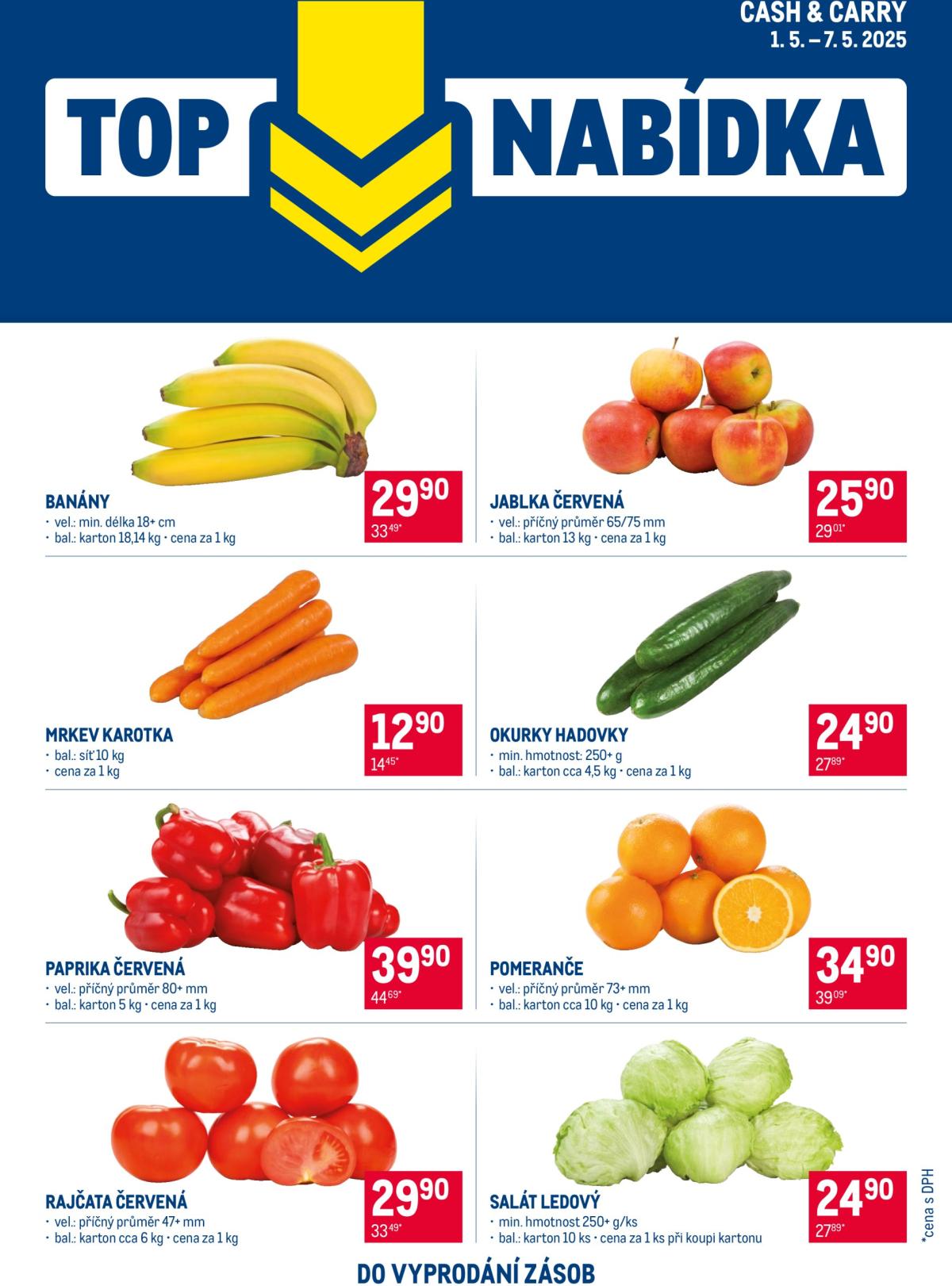 Leták Makro - TOP ovoce a zelenina od 01.05. do 07.05.