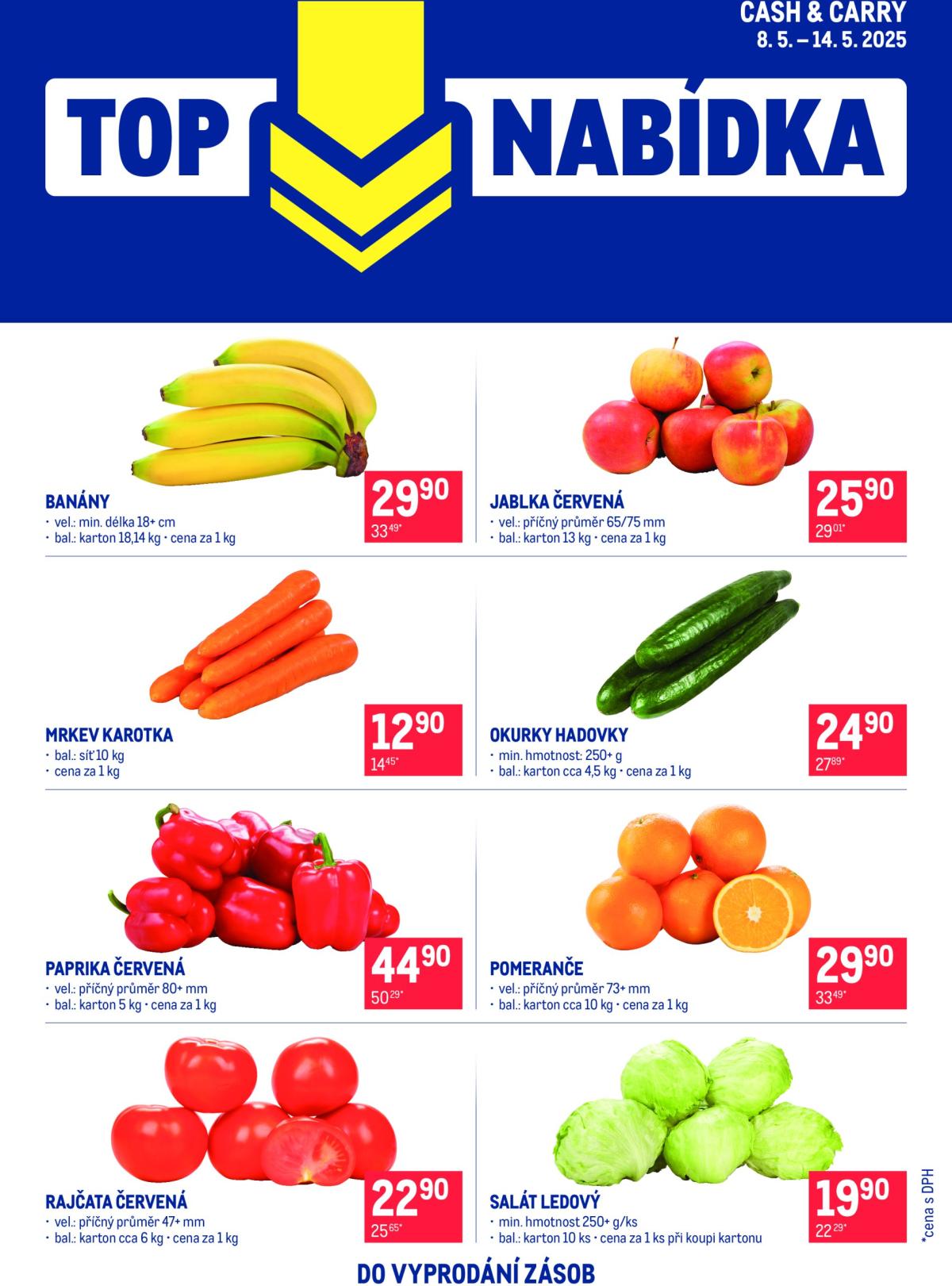 Leták Makro - TOP ovoce a zelenina od 08.05. do 18.05.