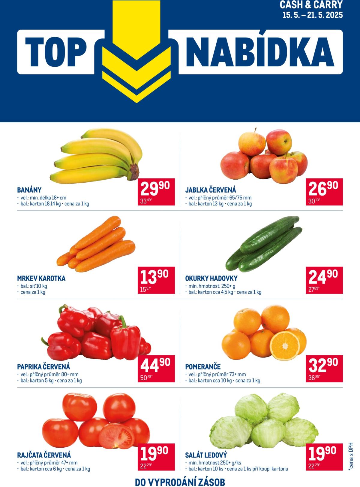 Leták Makro - TOP ovoce a zelenina od 15.05. do 26.05.
