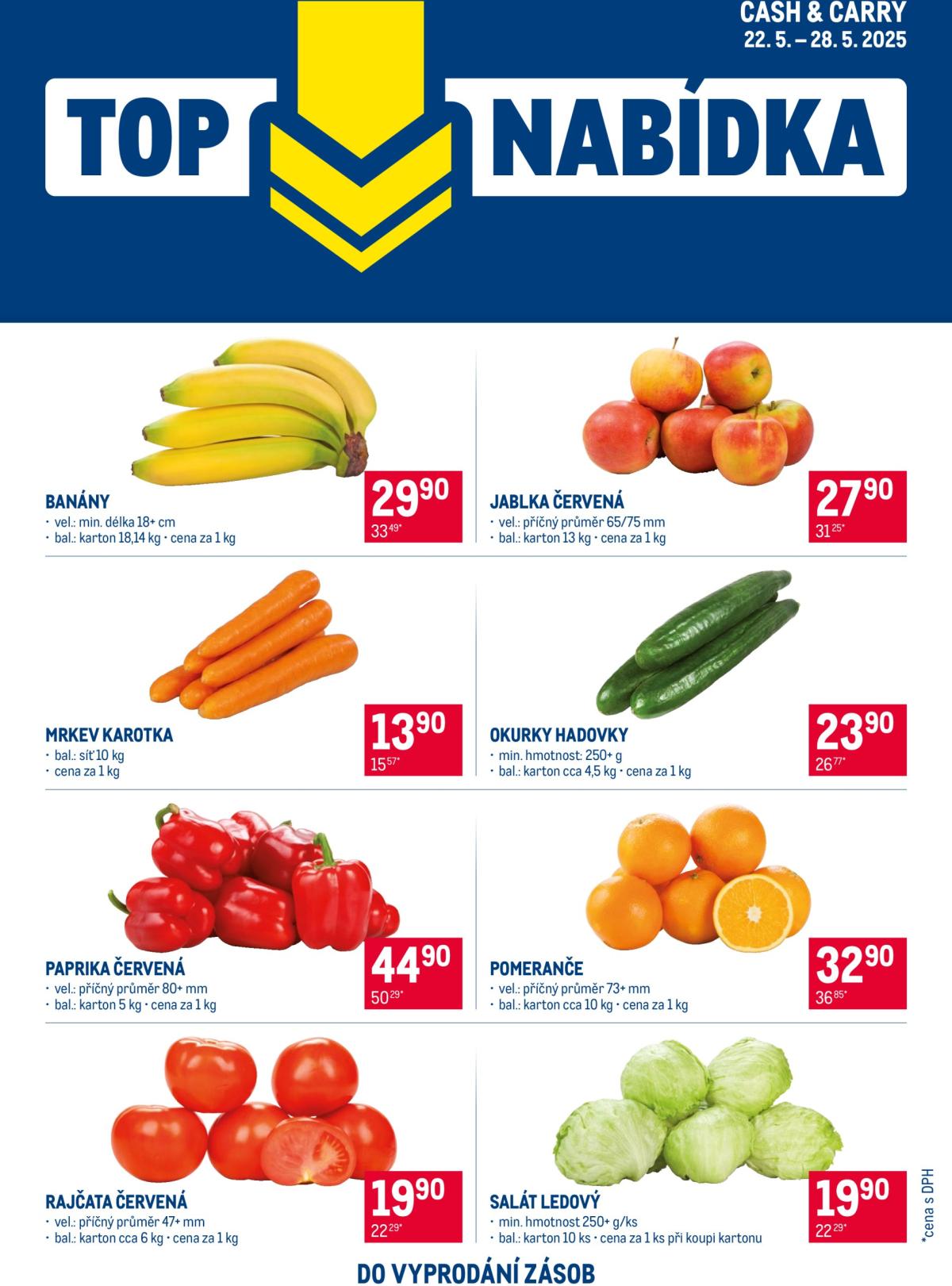 Leták Makro - TOP ovoce a zelenina od 22.05. do 28.05.