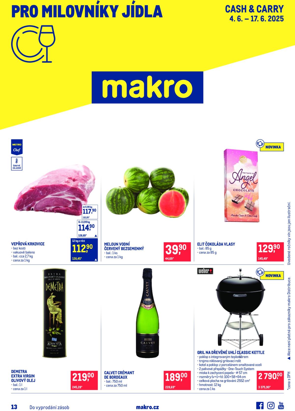 Leták Makro - Pro milovníky jídla od 04.06. do 17.06.