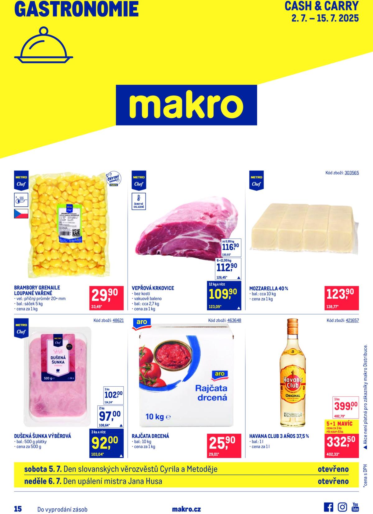 Leták Makro - Gastronomie od 02.07. do 15.07.