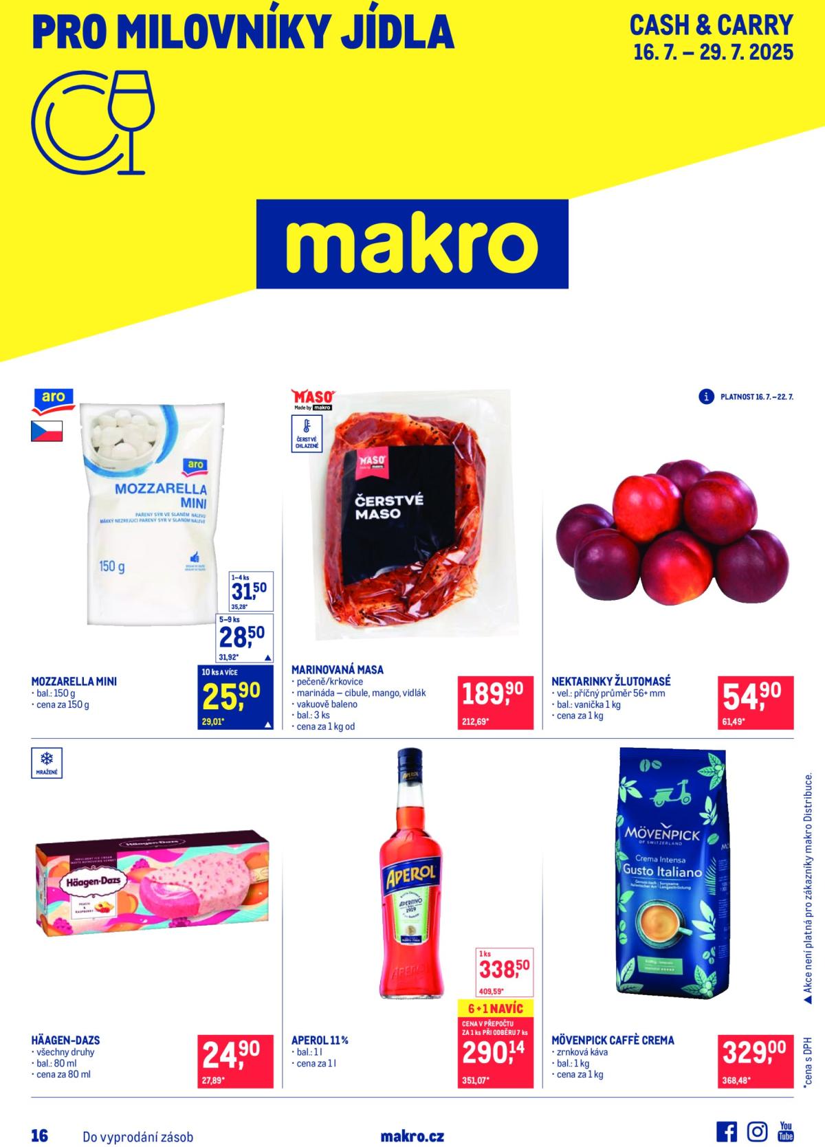 Leták Makro - Pro milovníky jídla od 16.07. do 29.07.