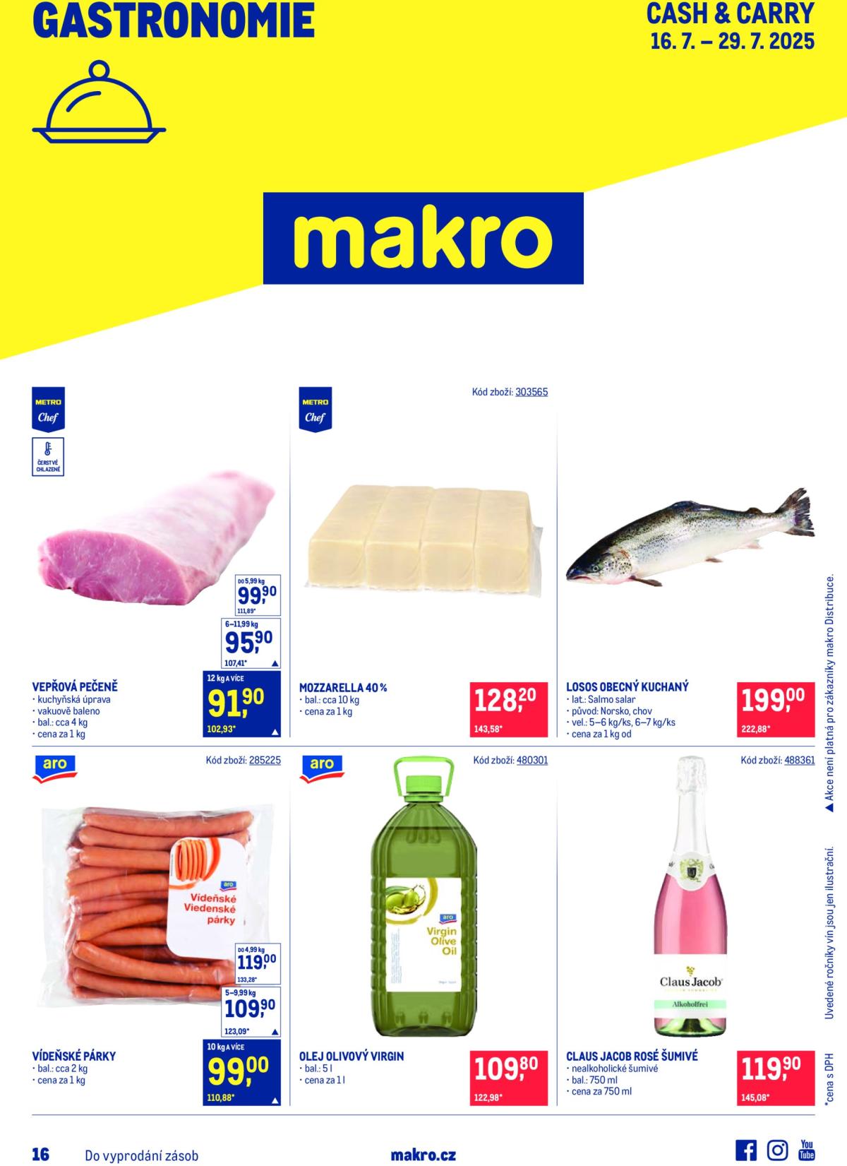 Leták Makro - Gastronomie od 16.07. do 29.07.
