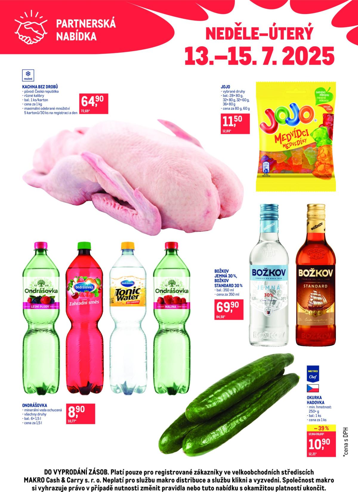 Leták Makro - Partnerská nabídka od 13.07. do 15.07.