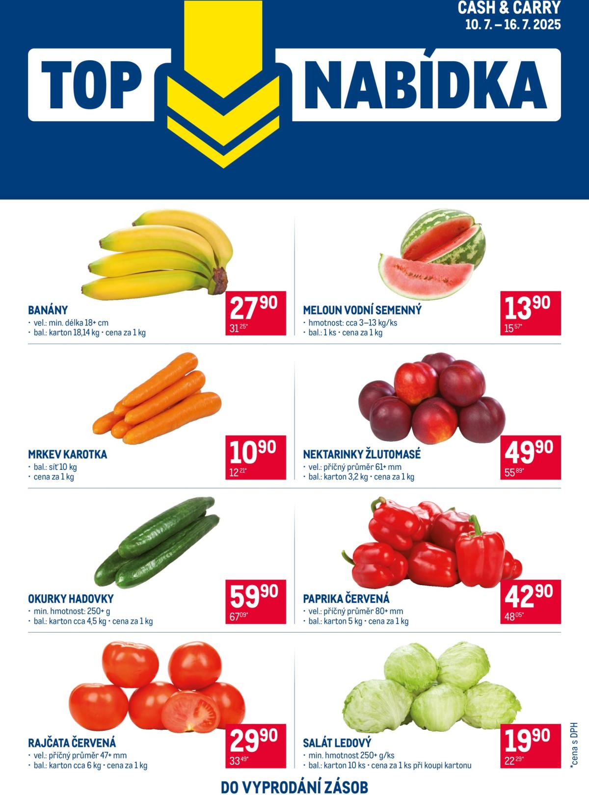 Leták Makro - TOP ovoce a zelenina od 10.07. do 16.07.