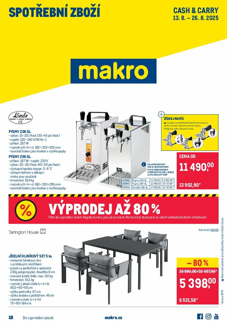Leták Makro - Spotřební zboží od 13.08. do 26.08.