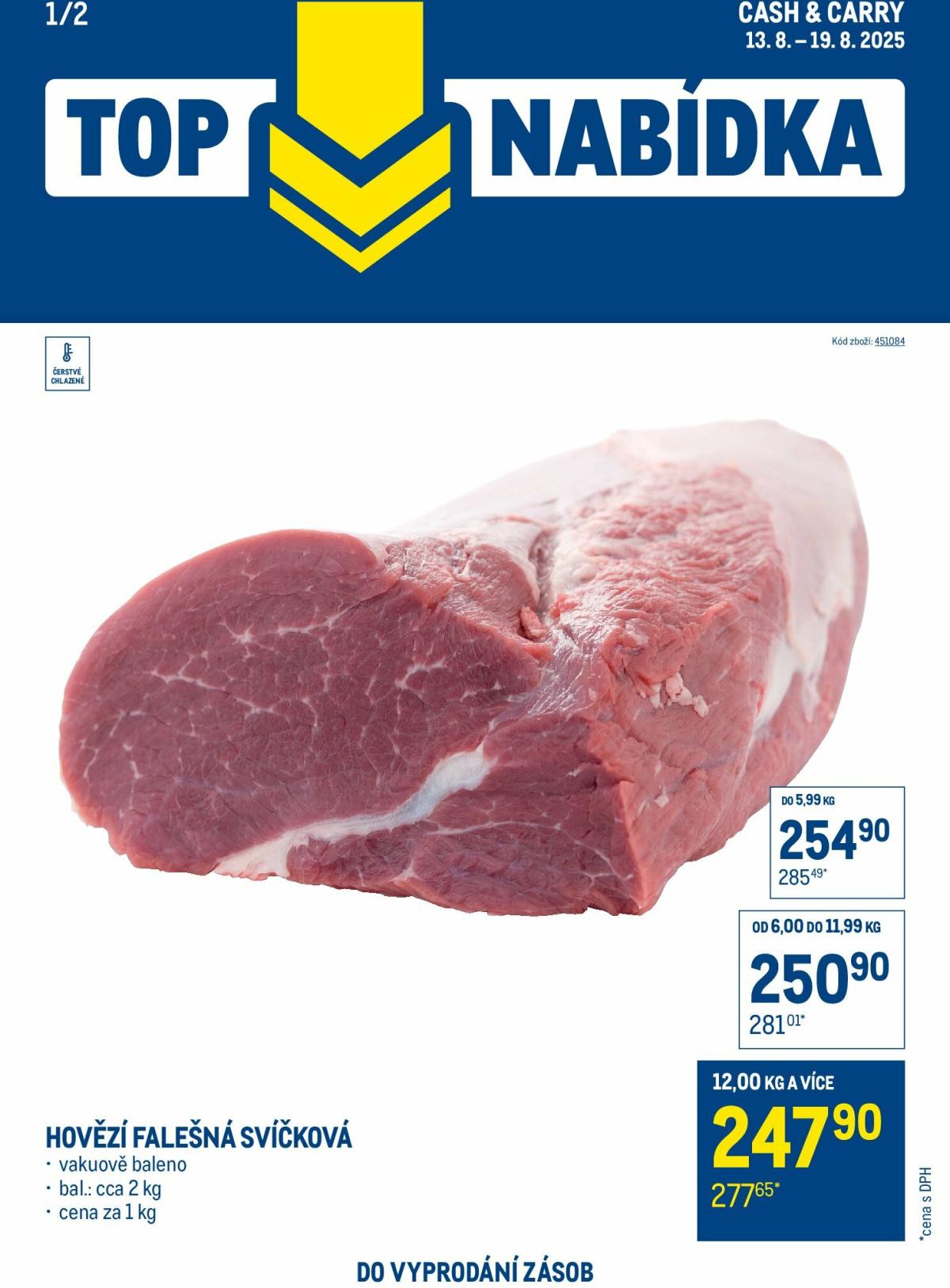 Leták Makro - TOP maso od 13.08. do 19.08.