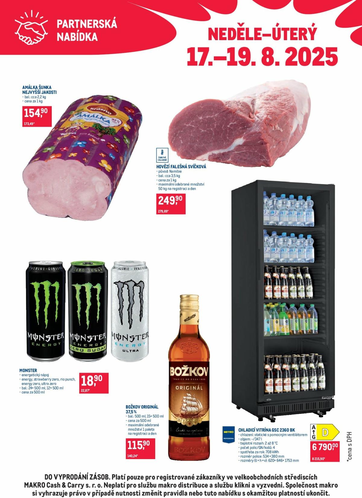 Leták Makro - Partnerská nabídka od 17.08. do 19.08.