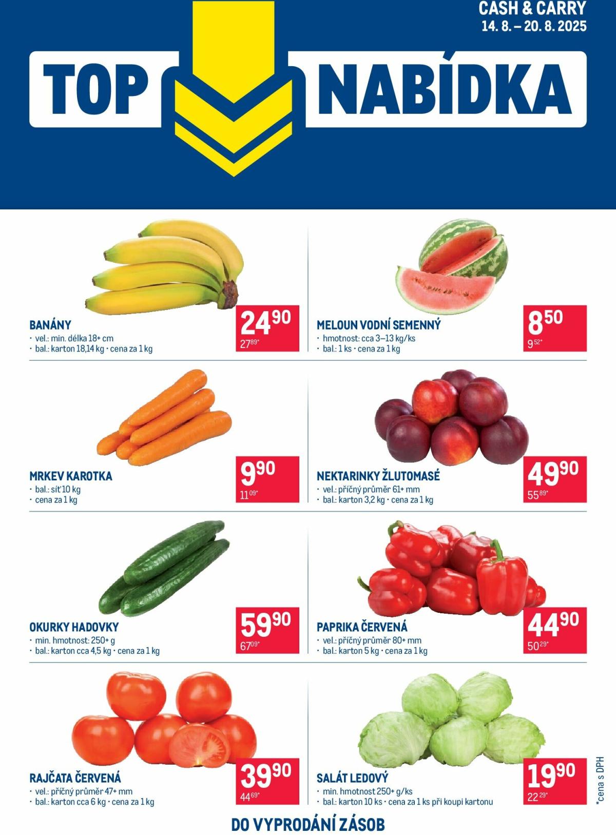 Leták Makro - TOP ovoce a zelenina od 14.08. do 20.08.