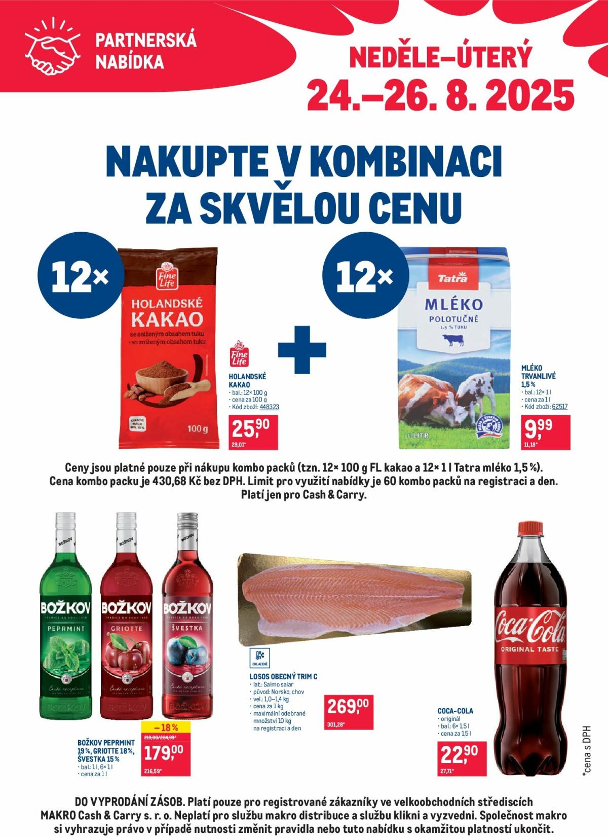 Leták Makro - Partnerská nabídka od 24.08. do 26.08.