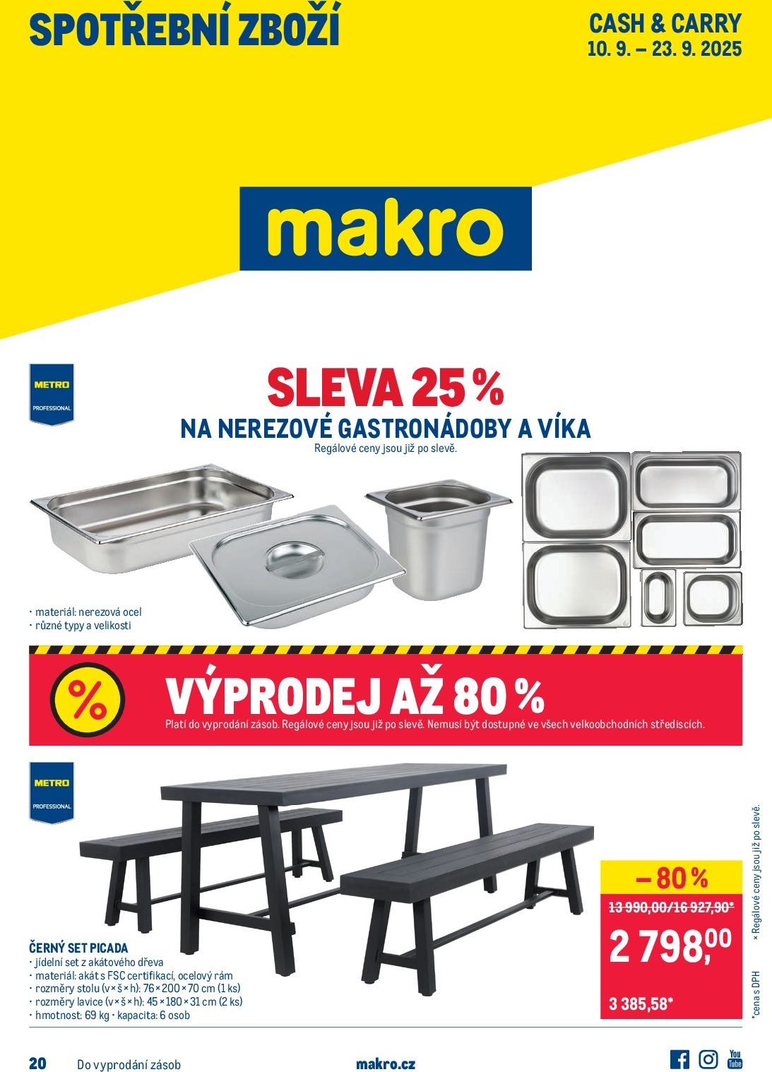 Leták Makro - Spotřební zboží od 10.09. do 23.09.
