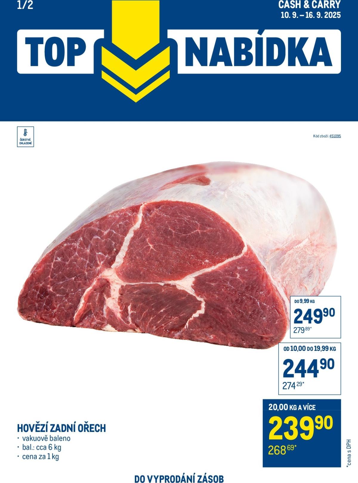 Leták Makro - TOP maso od 10.09. do 16.09.