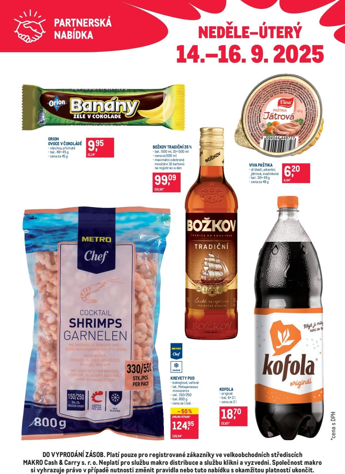 Leták Makro - Partnerská nabídka od 14.09. do 16.09.