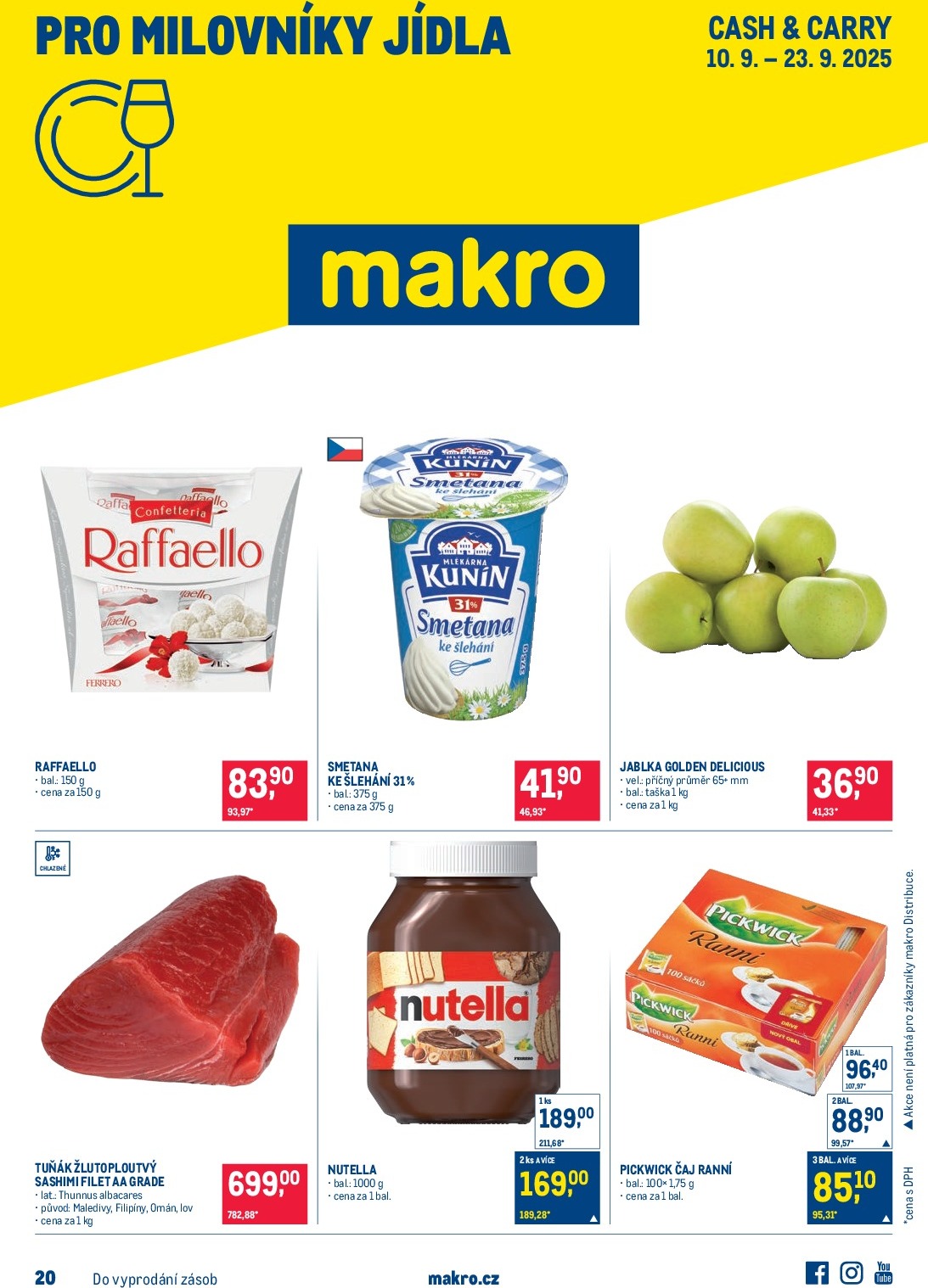 Leták Makro - Pro milovníky jídla od 10.09. do 23.09.