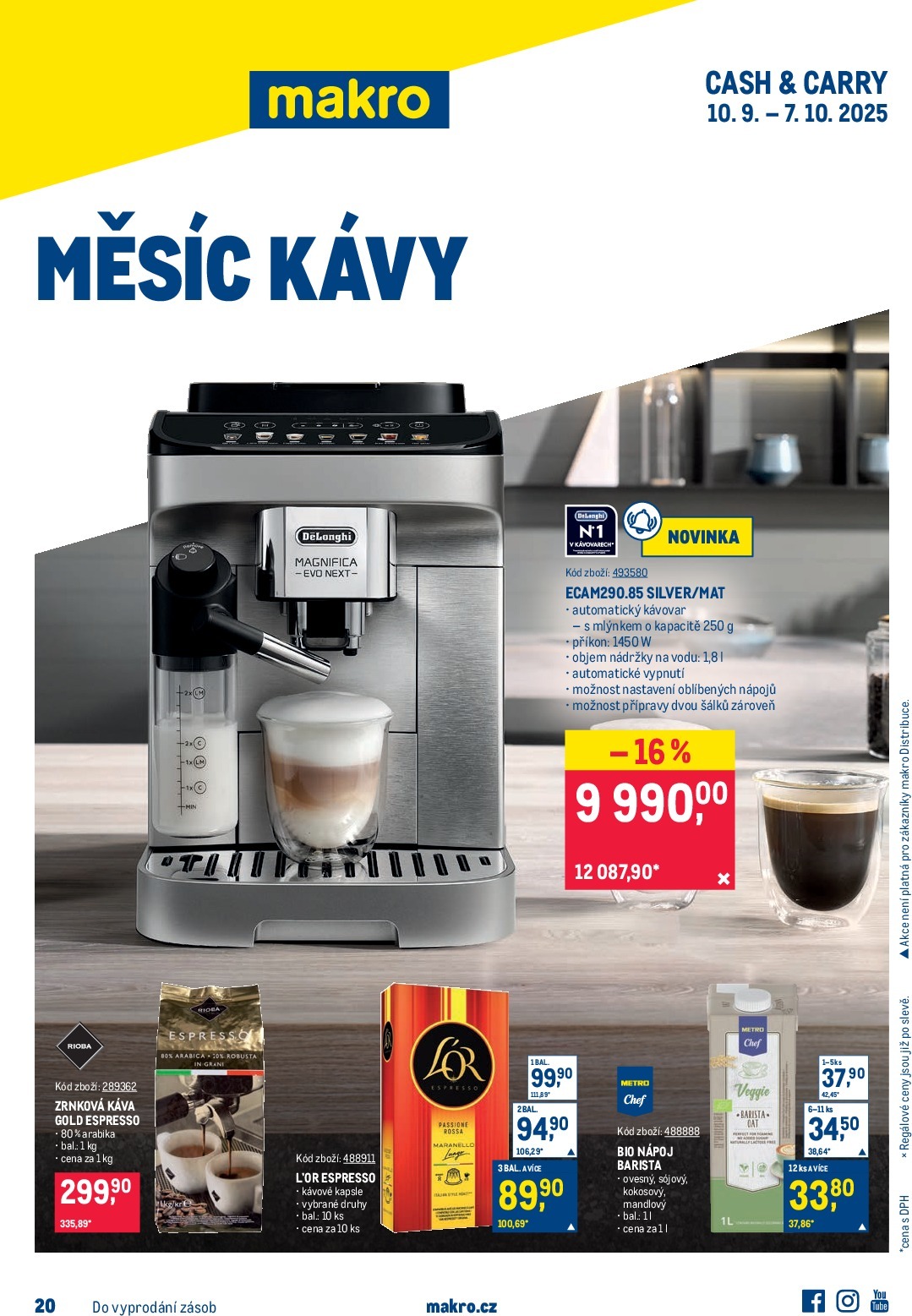 Leták Makro - Měsíc kávy od 10.09. do 07.10.