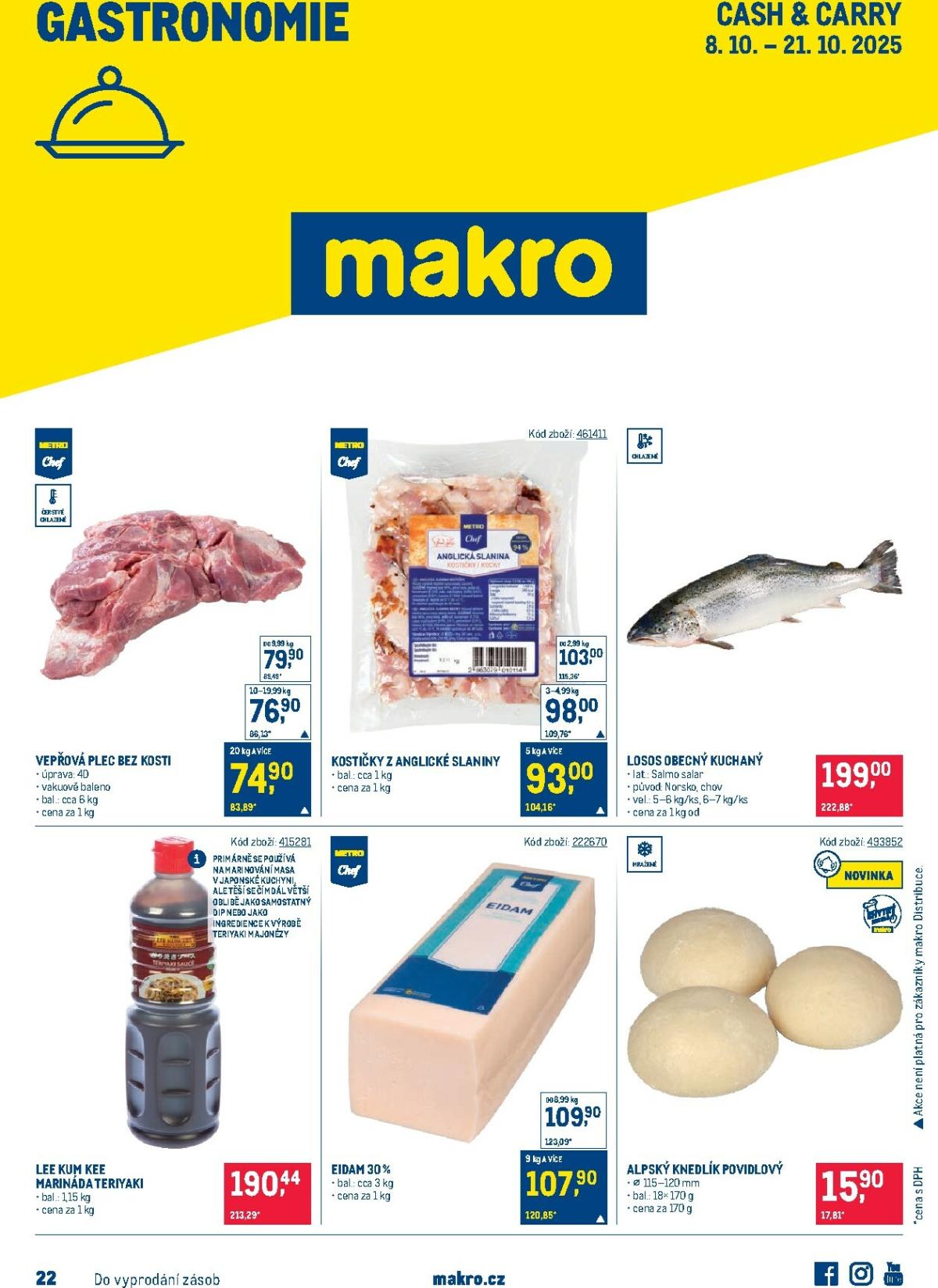 Aktuální leták Makro - Gastronomie od 08.10. do 21.10.