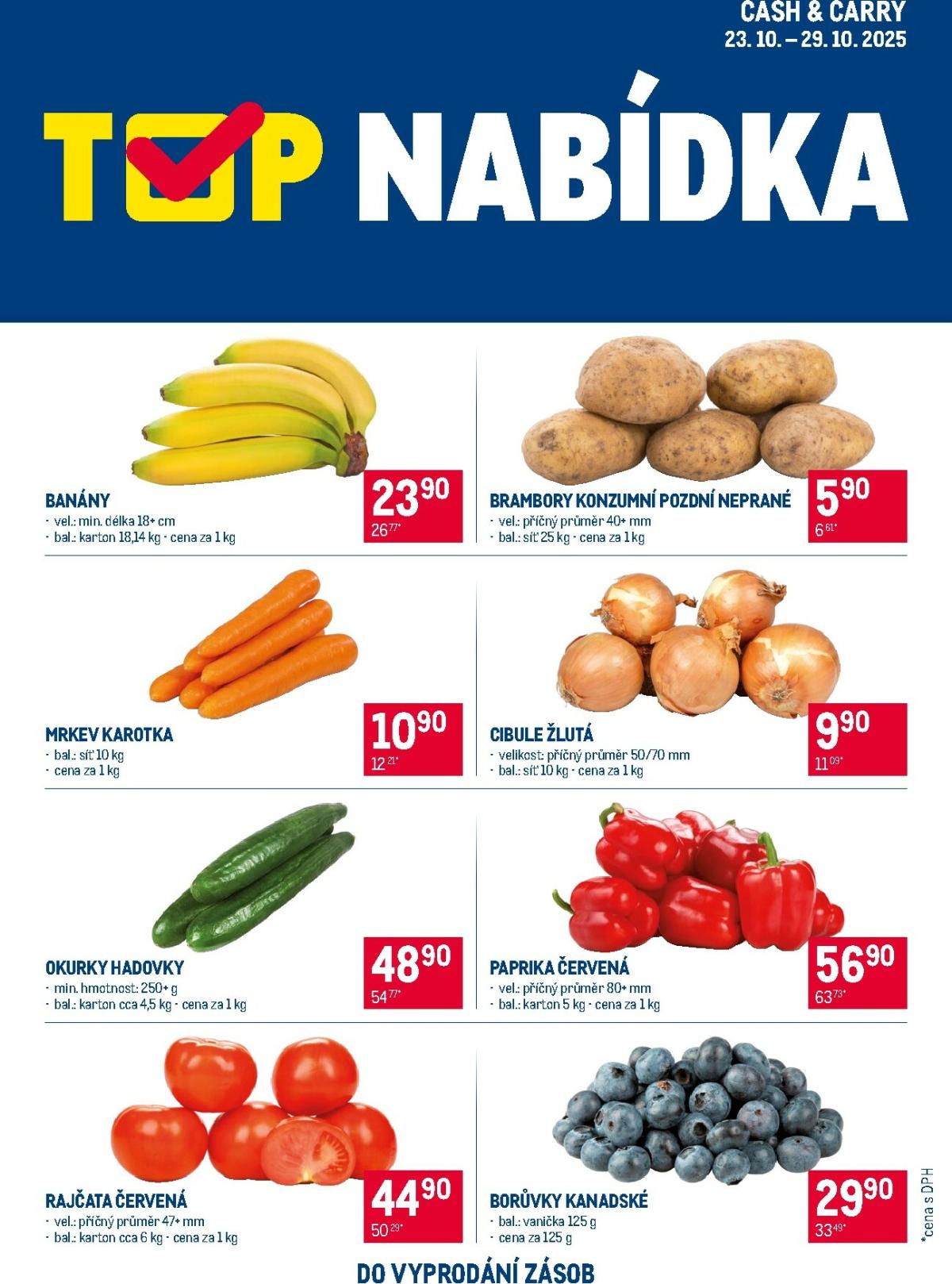 Aktuální leták Makro - TOP ovoce a zelenina od 23.10. do 29.10.
