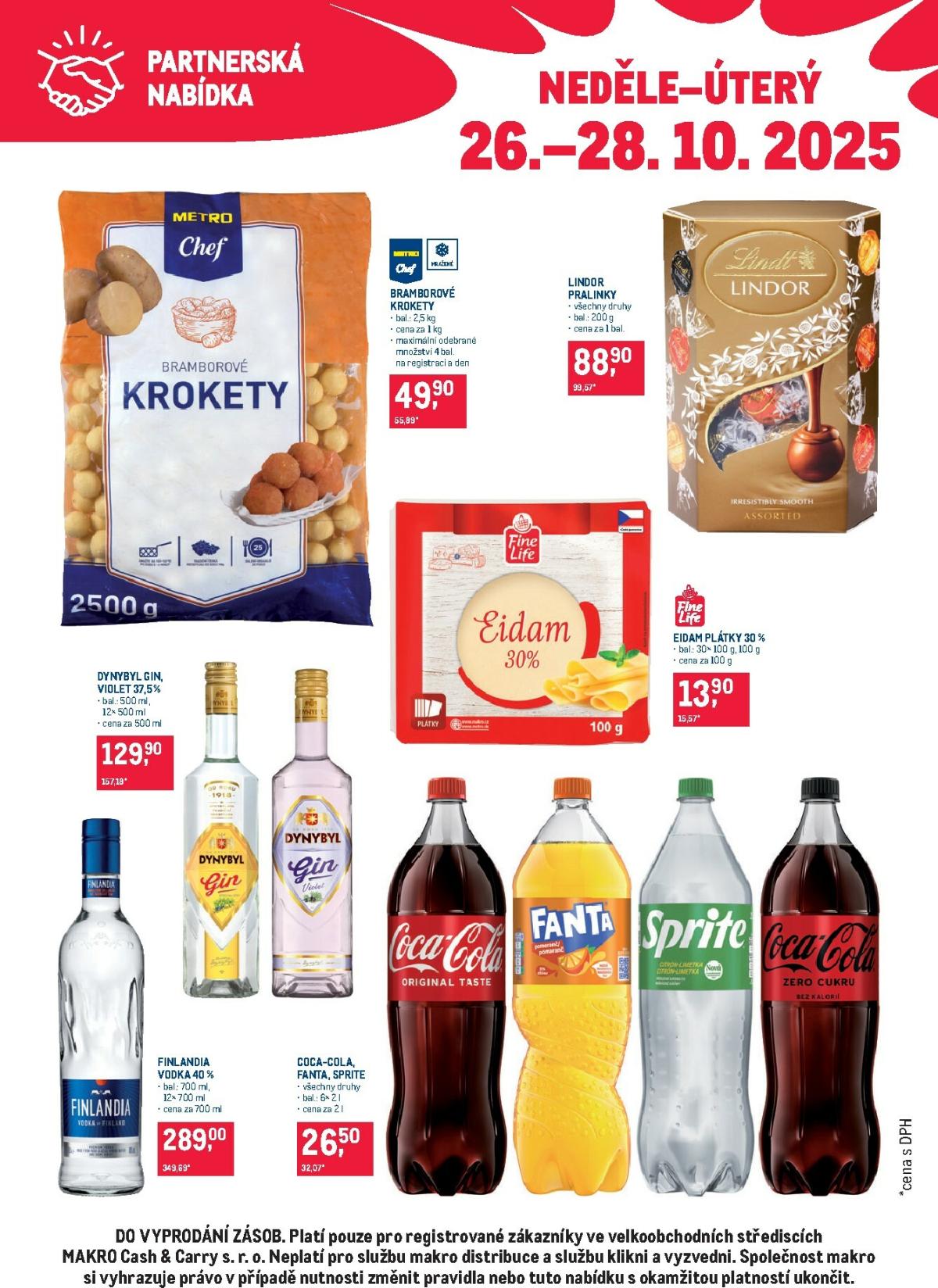 Aktuální leták Makro - Partnerská nabídka od 26.10. do 28.10.