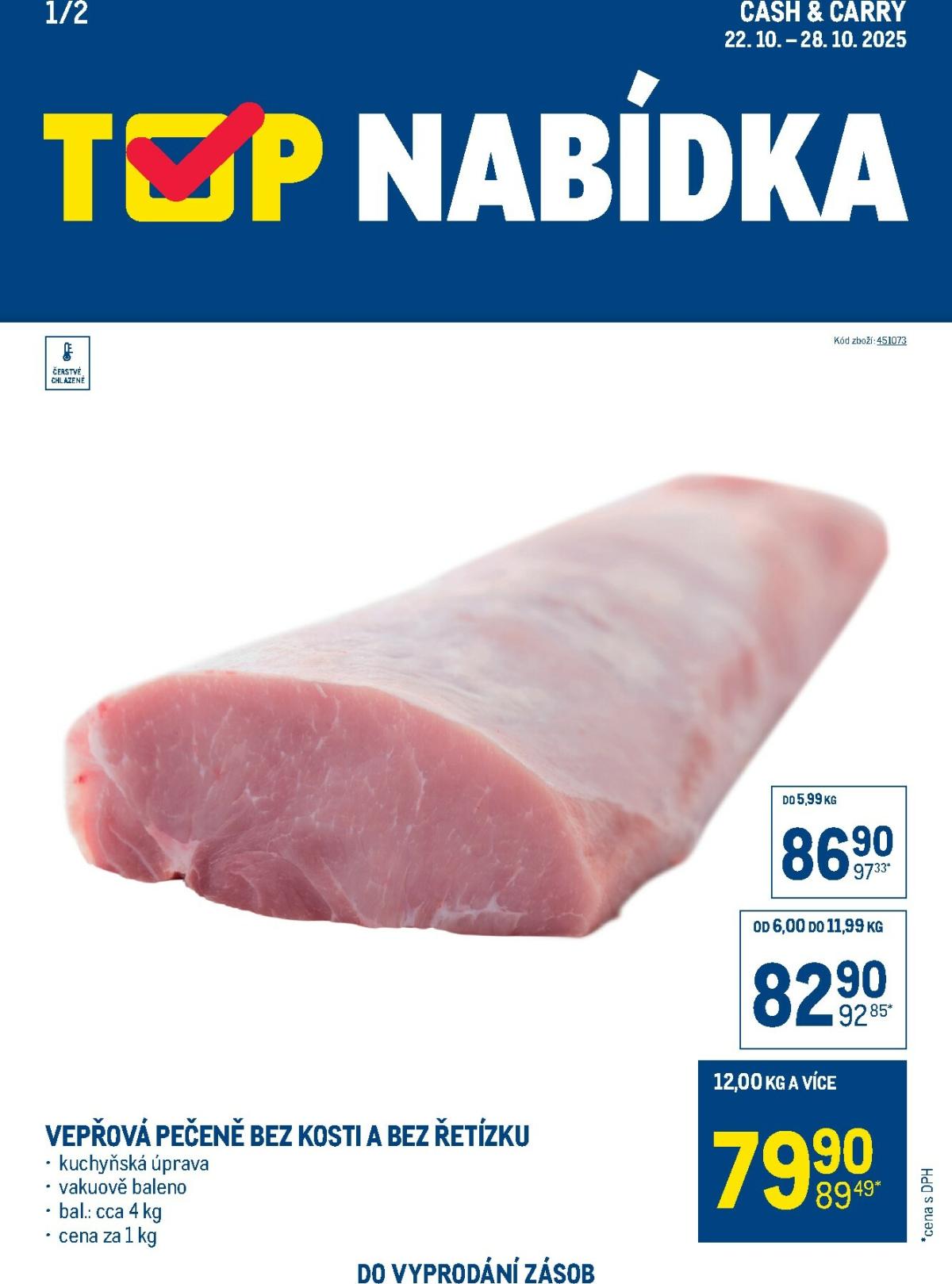 Aktuální leták Makro - TOP maso od 22.10. do 28.10.