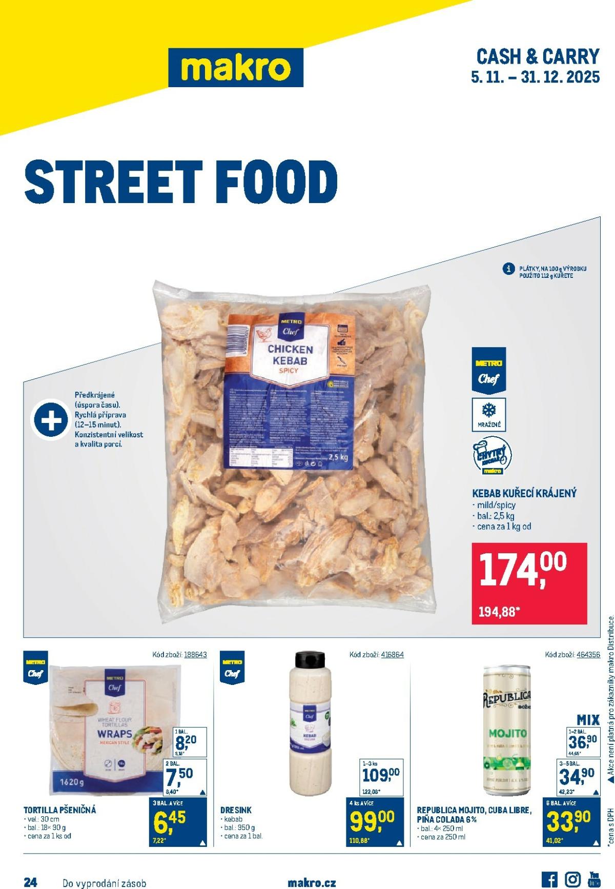 Aktuální leták Makro - Street Food od 05.11. do 31.12.
