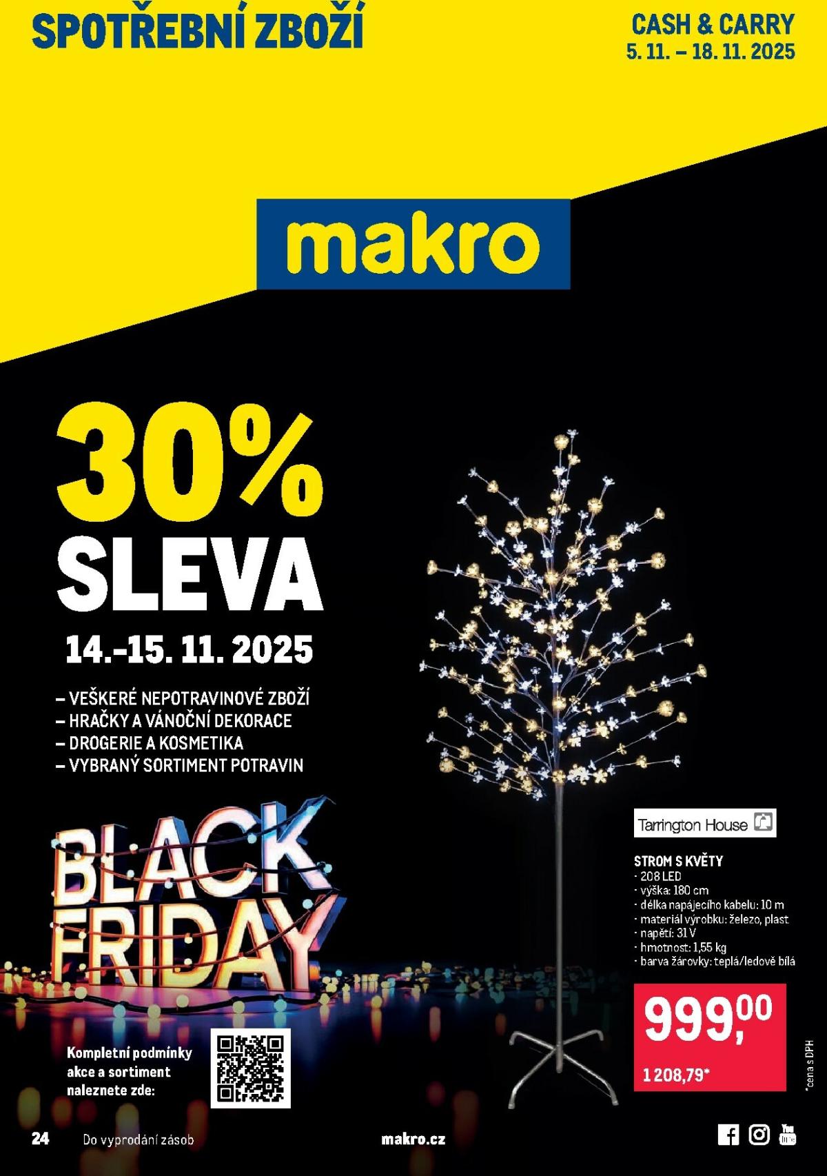 Aktuální leták Makro - Spotřební zboží od 05.11. do 18.11.
