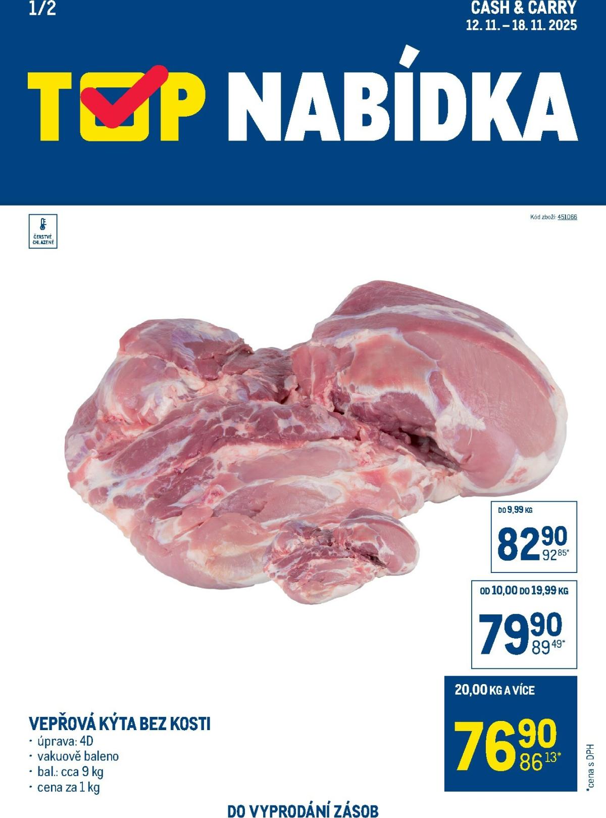 Aktuální leták Makro - TOP maso od 12.11. do 18.11.