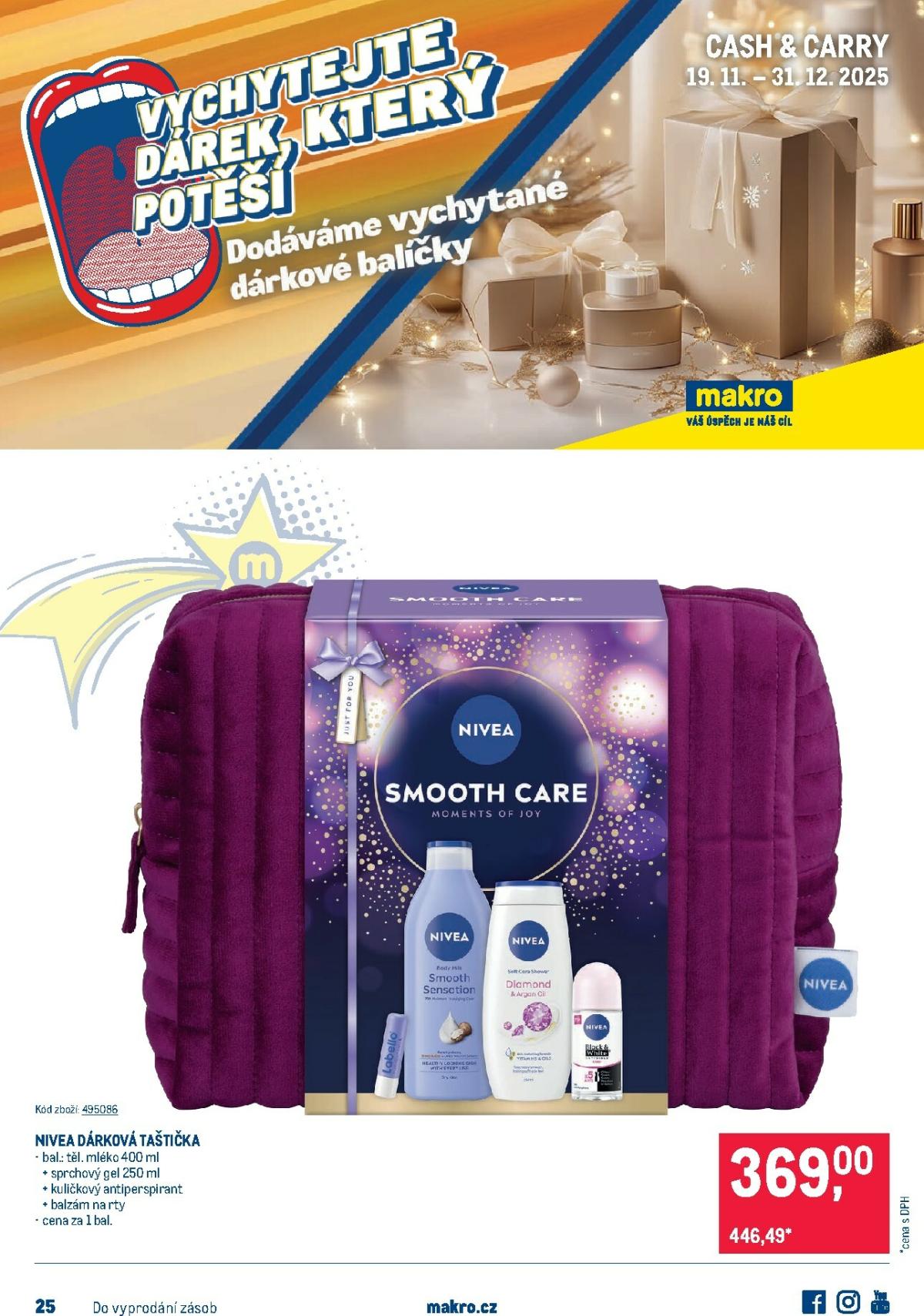 Aktuální leták Makro - Kosmetické balíčky od 19.11. do 31.12.