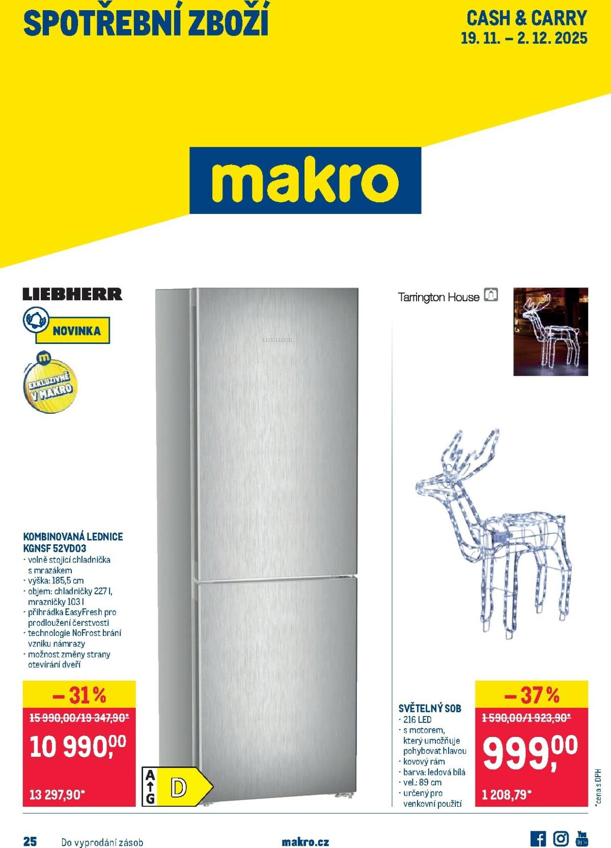 Aktuální leták Makro - Spotřební zboží od 19.11. do 02.12.