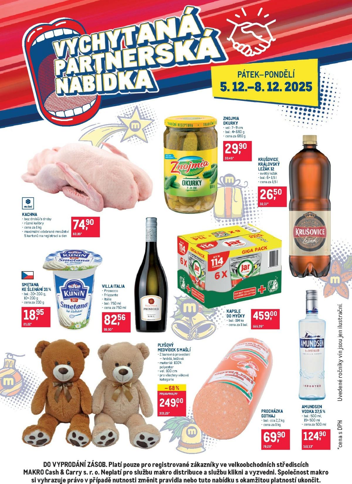 Aktuální leták Makro - Partnerská nabídka od 05.12. do 08.12.