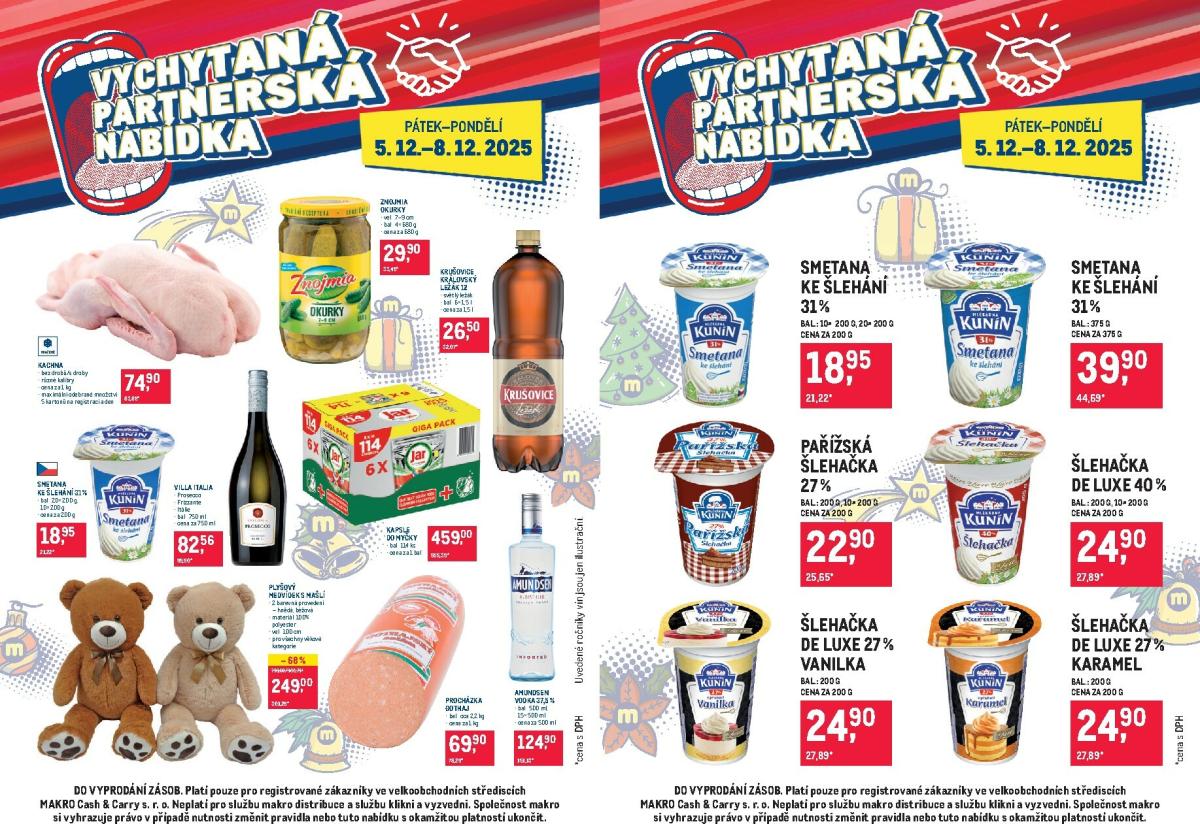 Aktuální leták Makro - Partnerská nabídka od 05.12. do 15.12.