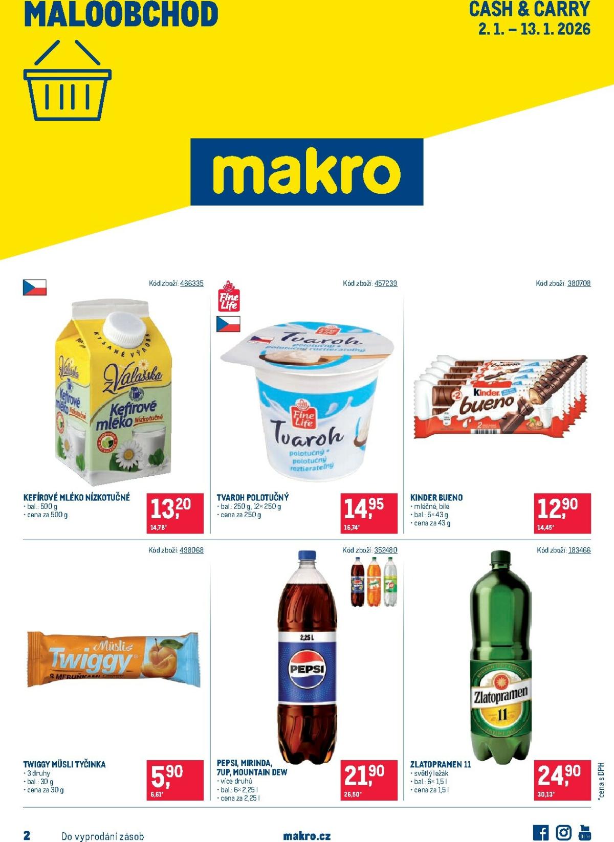 Aktuální leták Makro - Maloobchod od 02.01. do 13.01.
