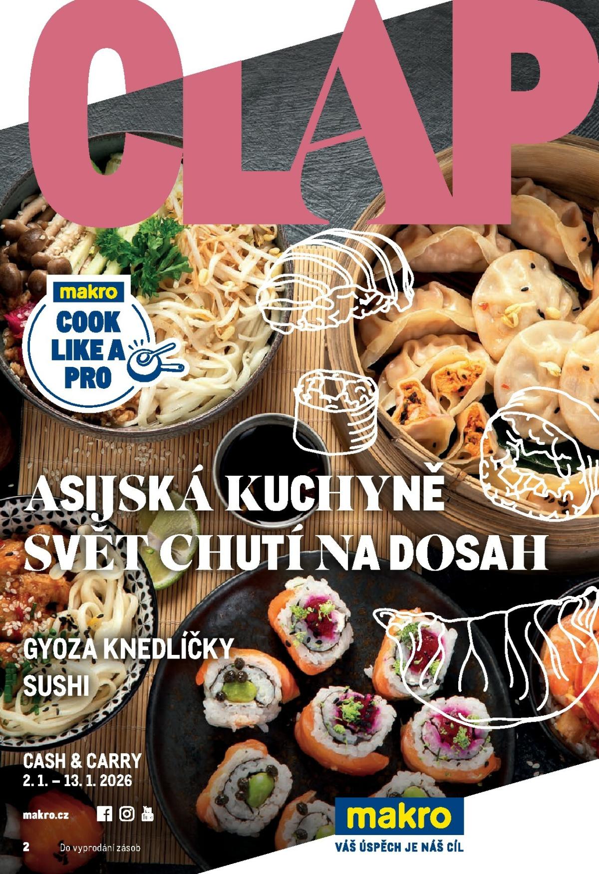 Aktuální leták Makro - Pro milovníky jídla od 02.01. do 13.01.