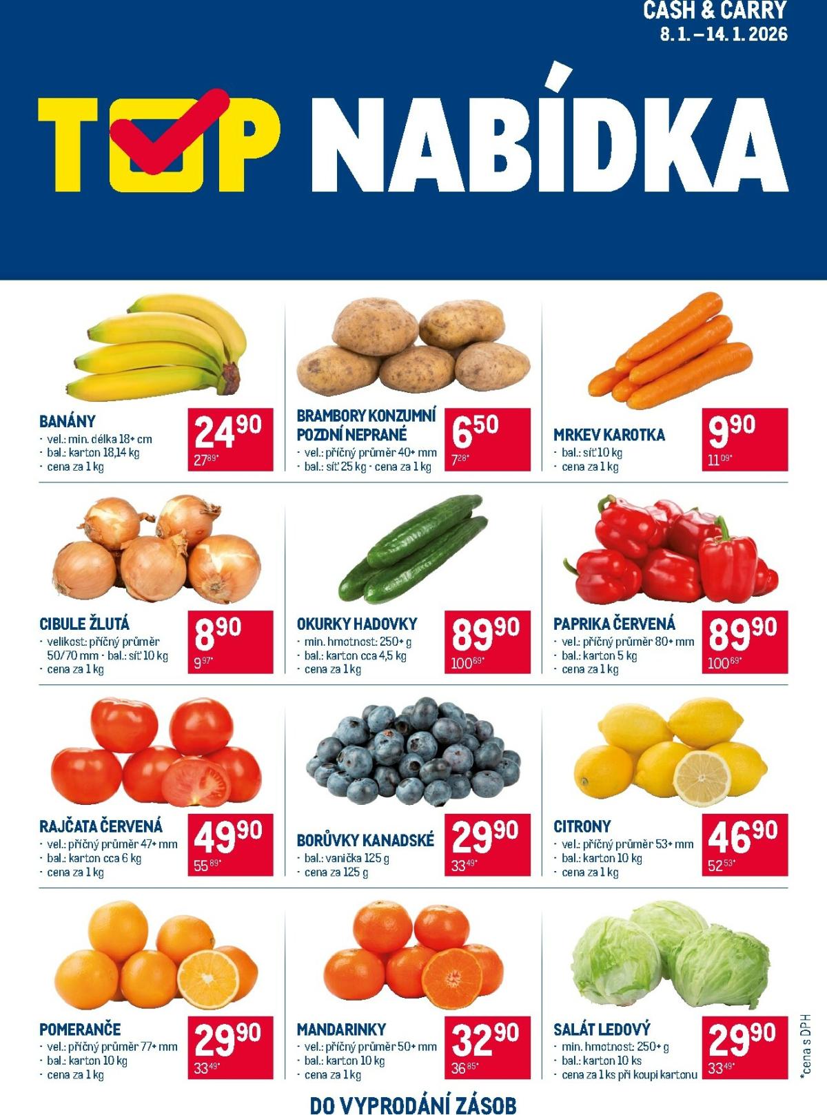 Aktuální leták Makro - TOP ovoce a zelenina od 08.01. do 14.01.