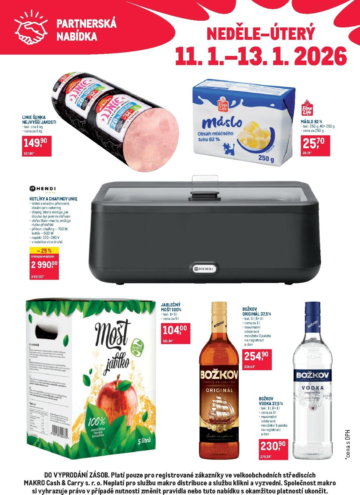 Aktuální leták Makro - Partnerská nabídka od 11.01. do 13.01.