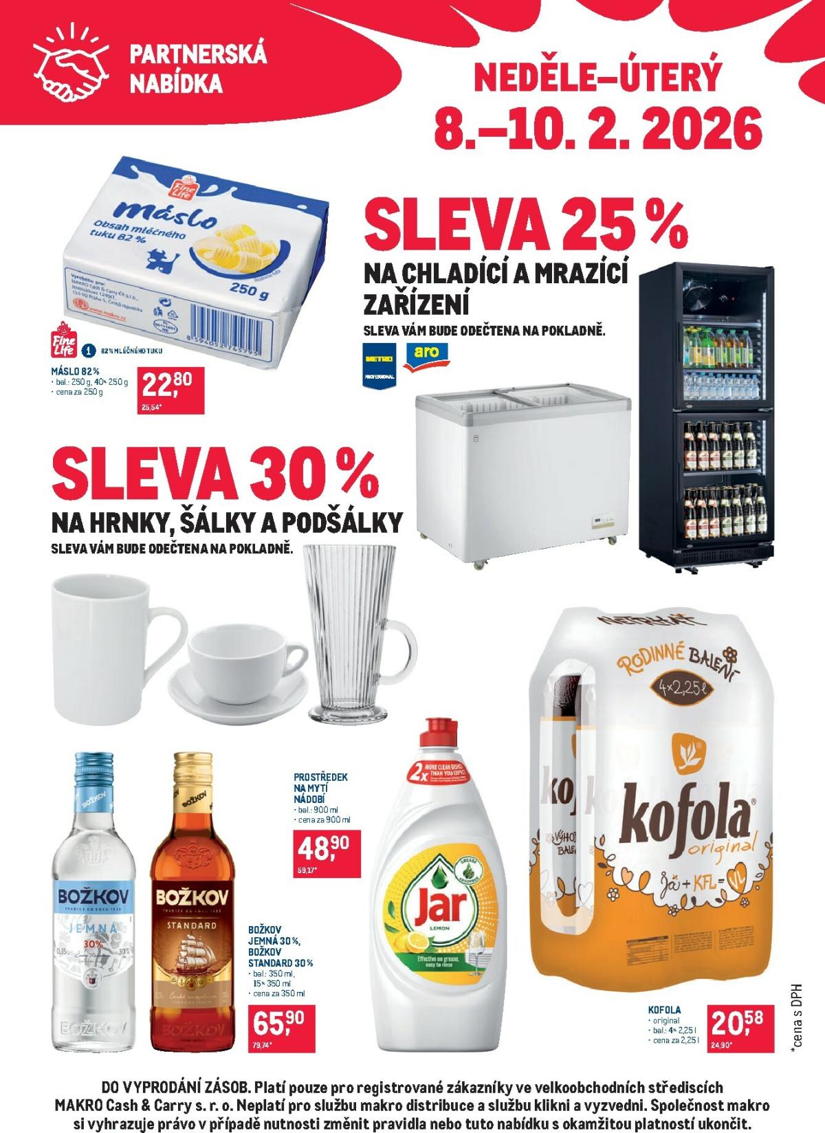 Makro - Partnerská nabídka leták platný od neděle 08.02.2026 do úterý 10.02.2026