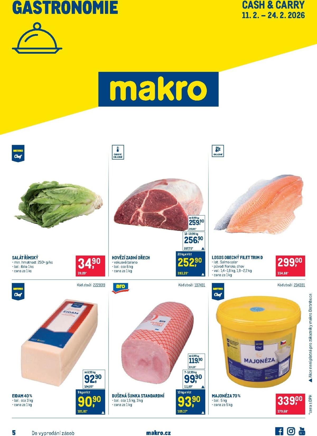 Makro - Gastronomie leták platný od středy 11.02.2026 do úterý 24.02.2026