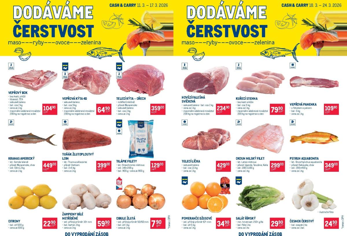 Makro - Čerstvé zboží leták platný od středy 11.03.2026 do úterý 24.03.2026