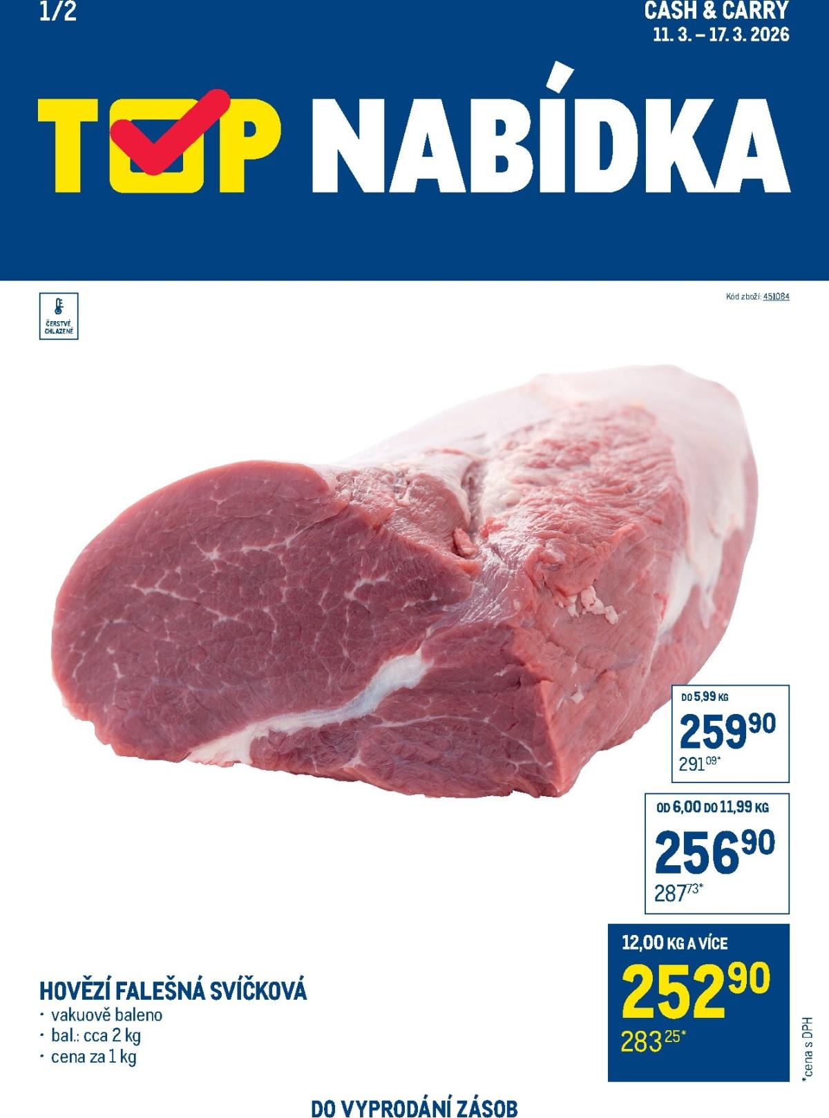 Makro - TOP maso leták platný od středy 11.03.2026 do úterý 17.03.2026