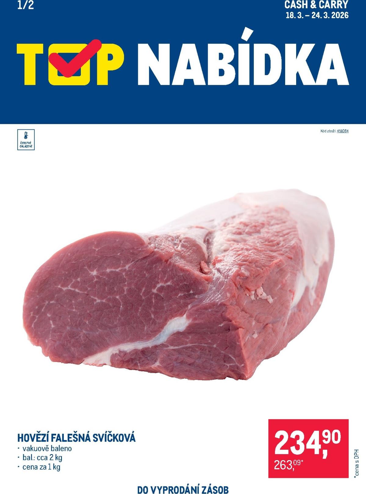 Makro - TOP maso leták platný od středy 18.03.2026 do úterý 24.03.2026