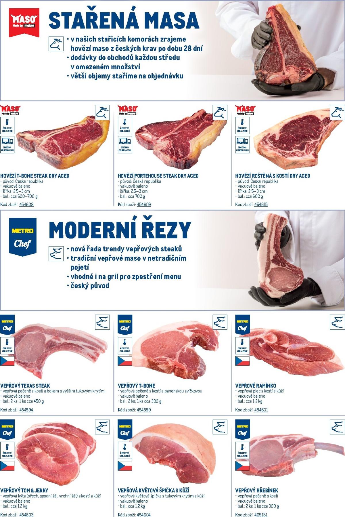 Makro - Stařená masa a moderní řezy leták platný od čtvrtka 01.01.2026 do čtvrtka 31.12.2026