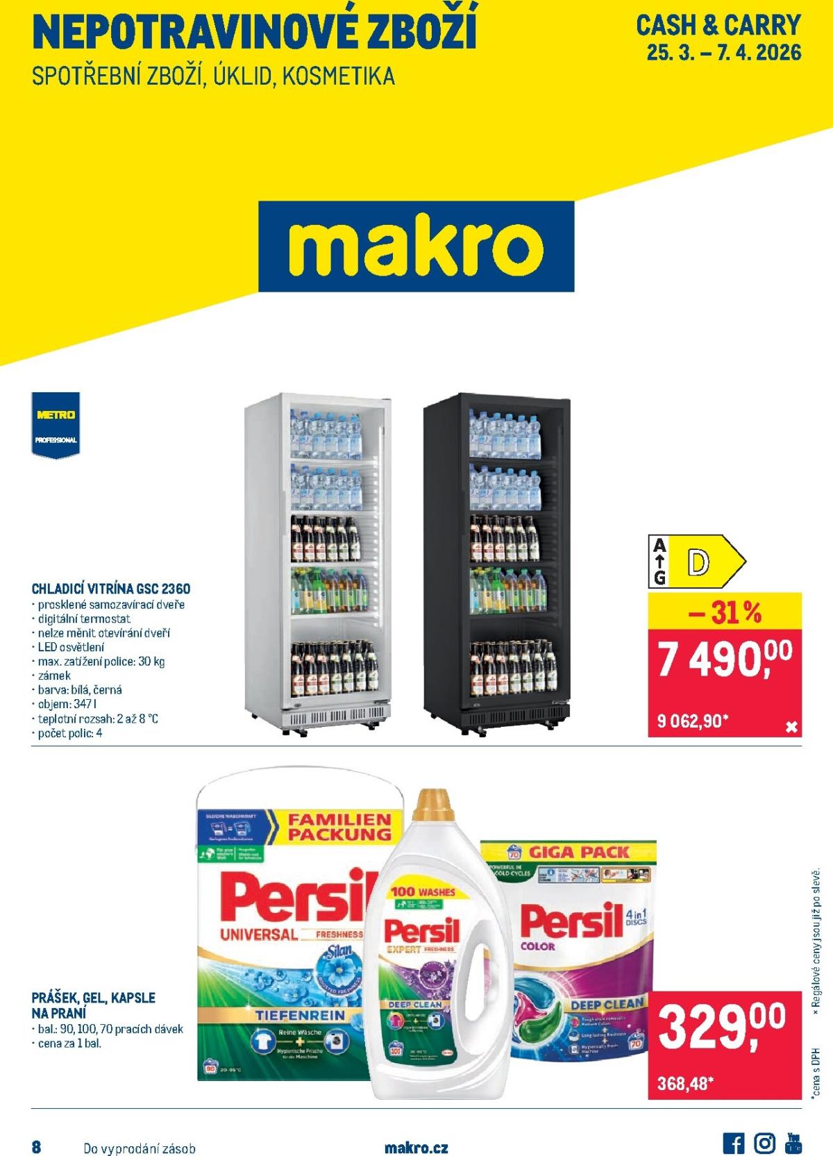 Makro - Nepotravinové zboží leták platný od středy 25.03.2026 do úterý 07.04.2026