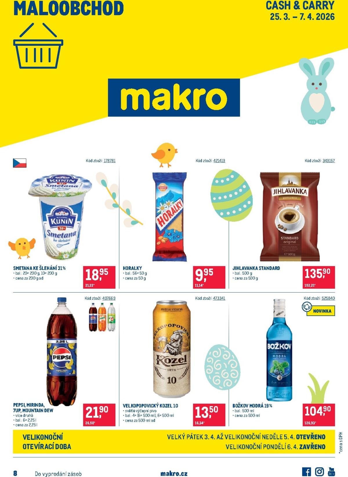 Makro - Maloobchod leták platný od středy 25.03.2026 do úterý 07.04.2026
