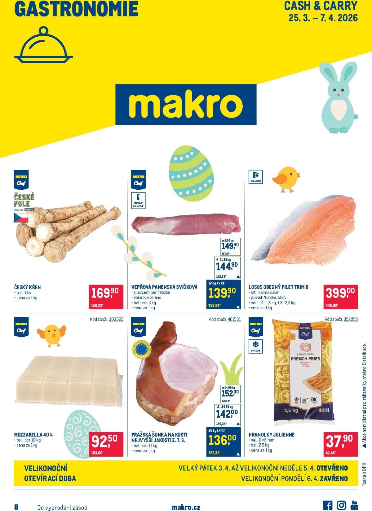Makro - Gastronomie leták platný od středy 25.03.2026 do úterý 07.04.2026