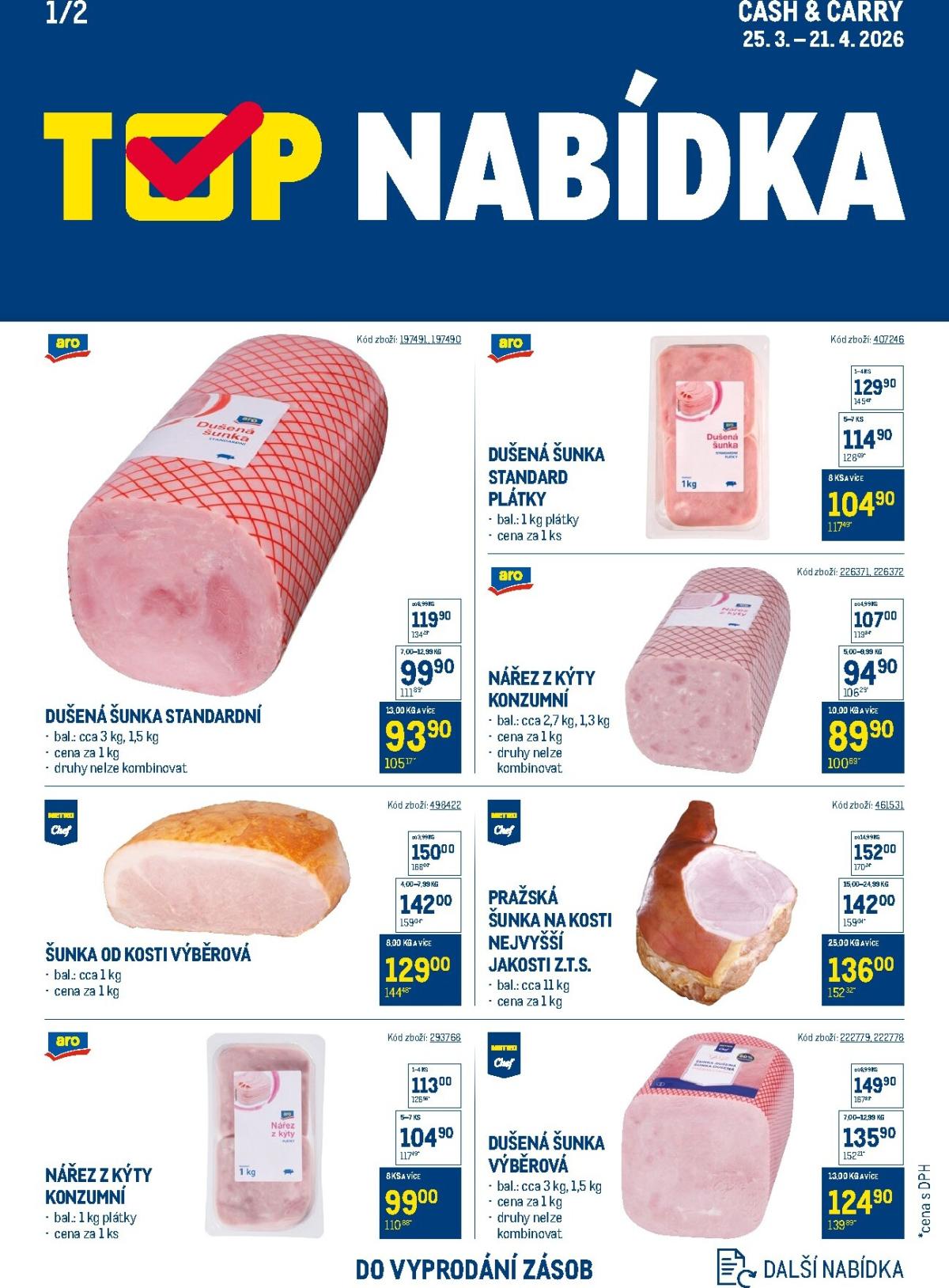 Makro - TOP mléčné výrobky leták platný od středy 25.03.2026 do úterý 21.04.2026