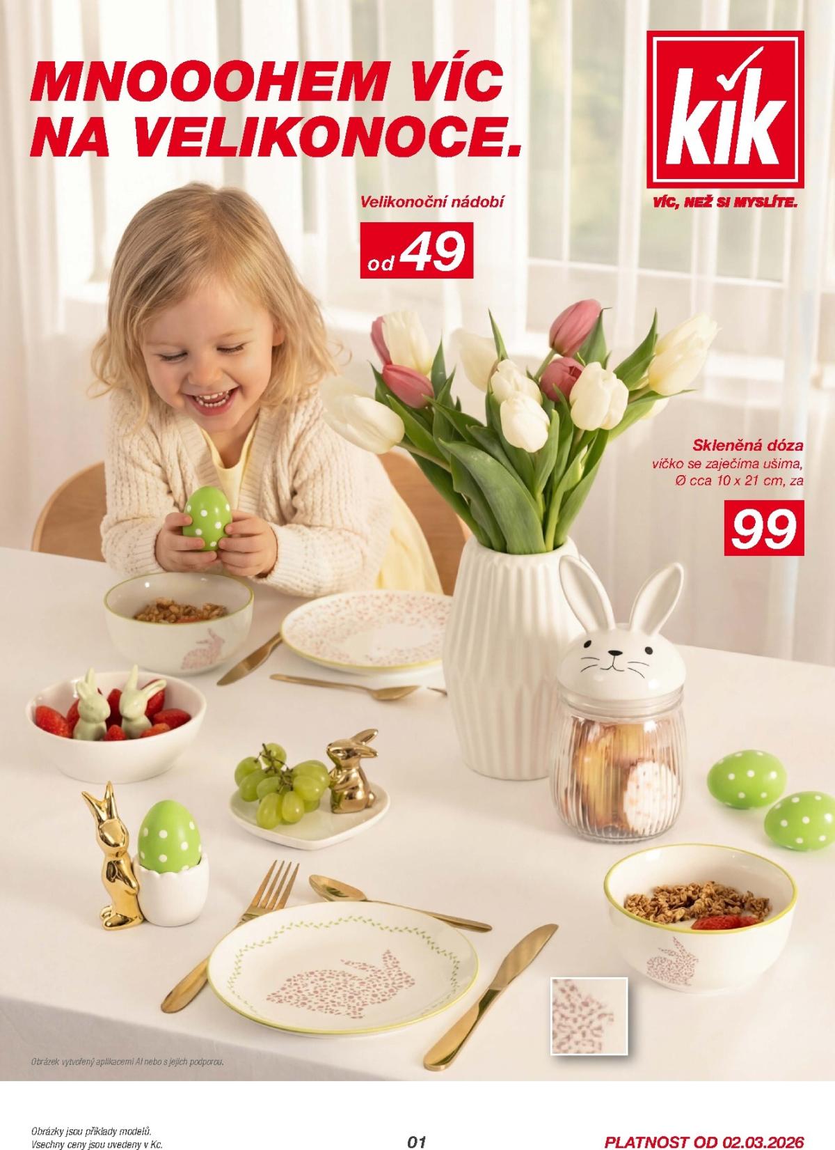 KiK leták platný od pondělí 02.03.2026 do neděle 29.03.2026