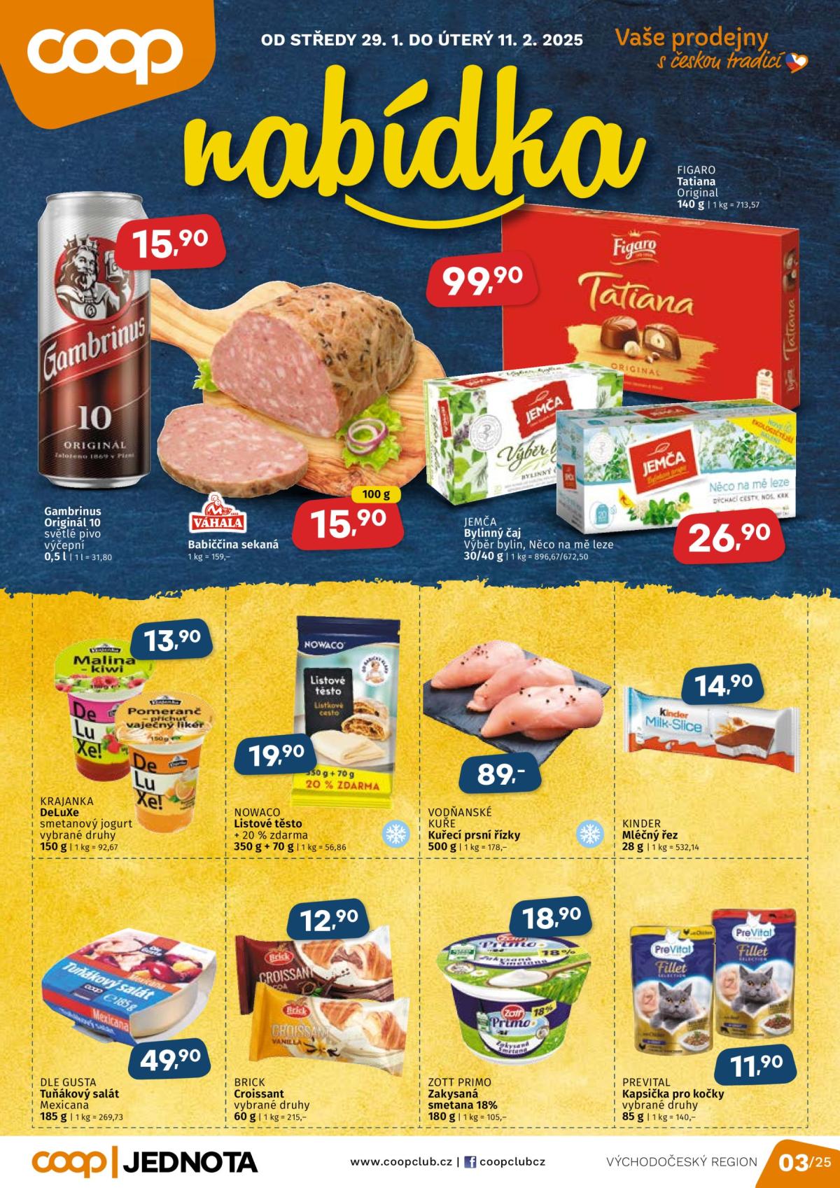 Leták Coop - Východní Čechy od 29.01. do 11.02.