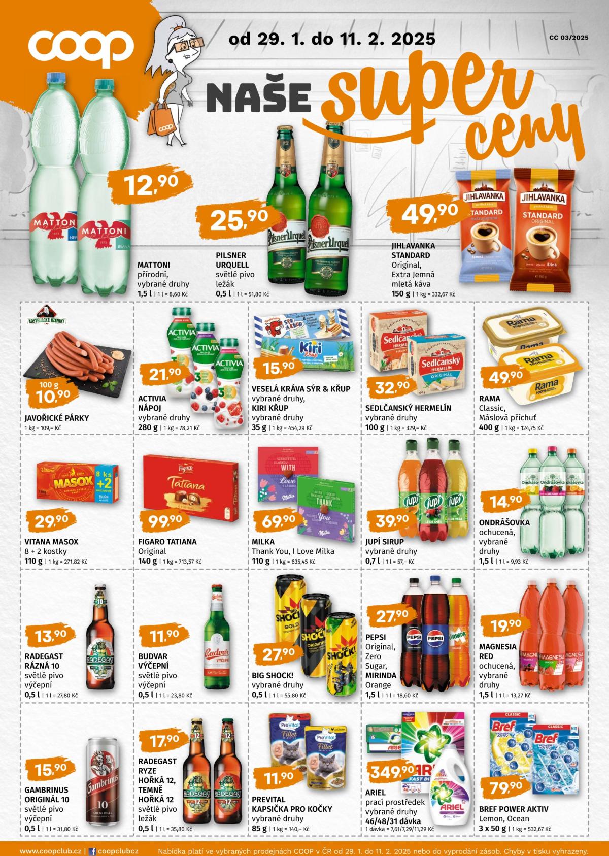 Leták Coop - Naše značky od 29.01. do 11.02.