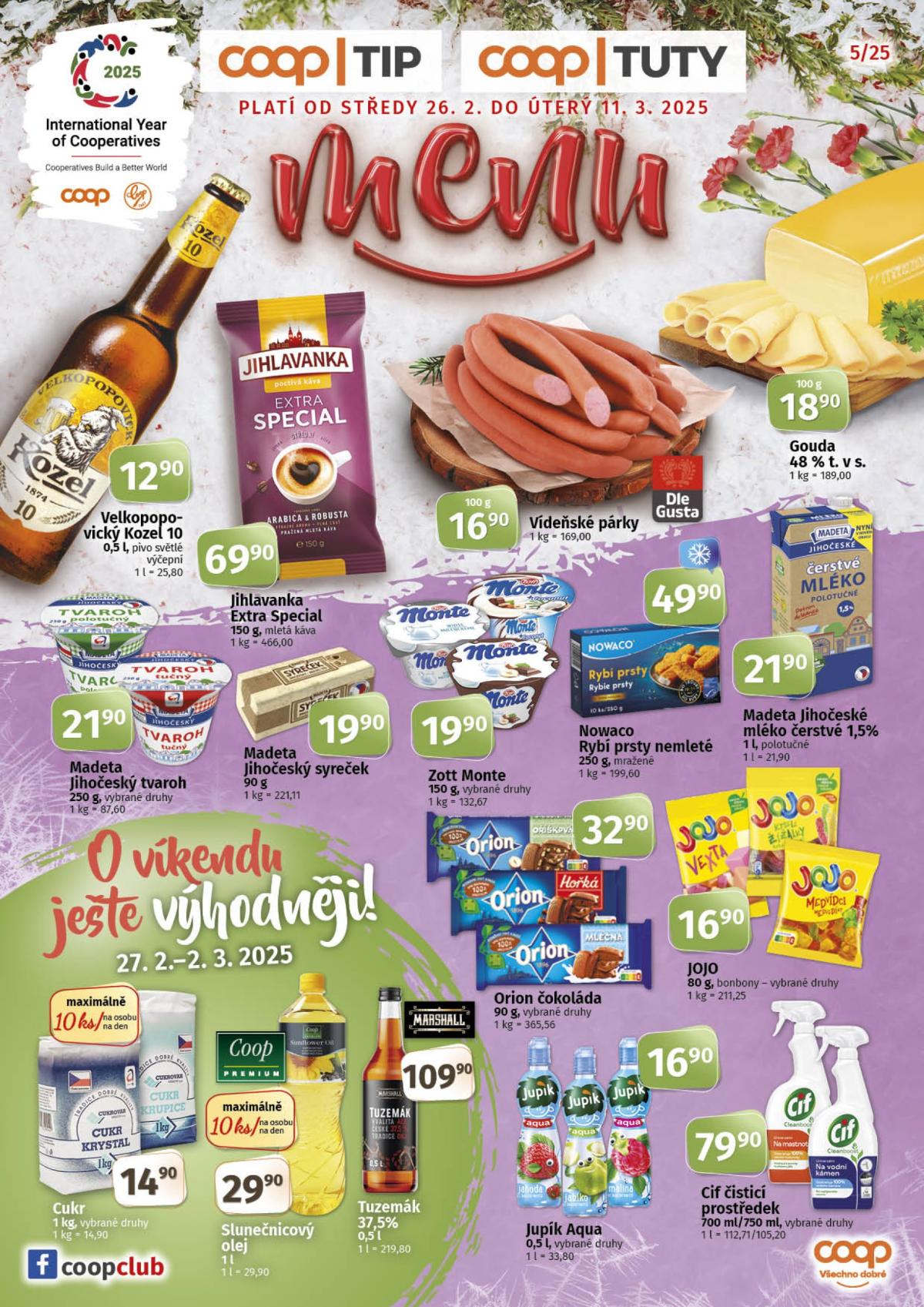 Leták COOP - Tuty-Tip Menu od 26.02. do 11.03.