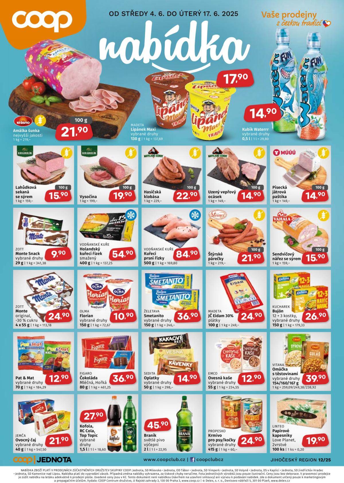 Leták Coop - Jižní Čechy od 04.06. do 17.06.